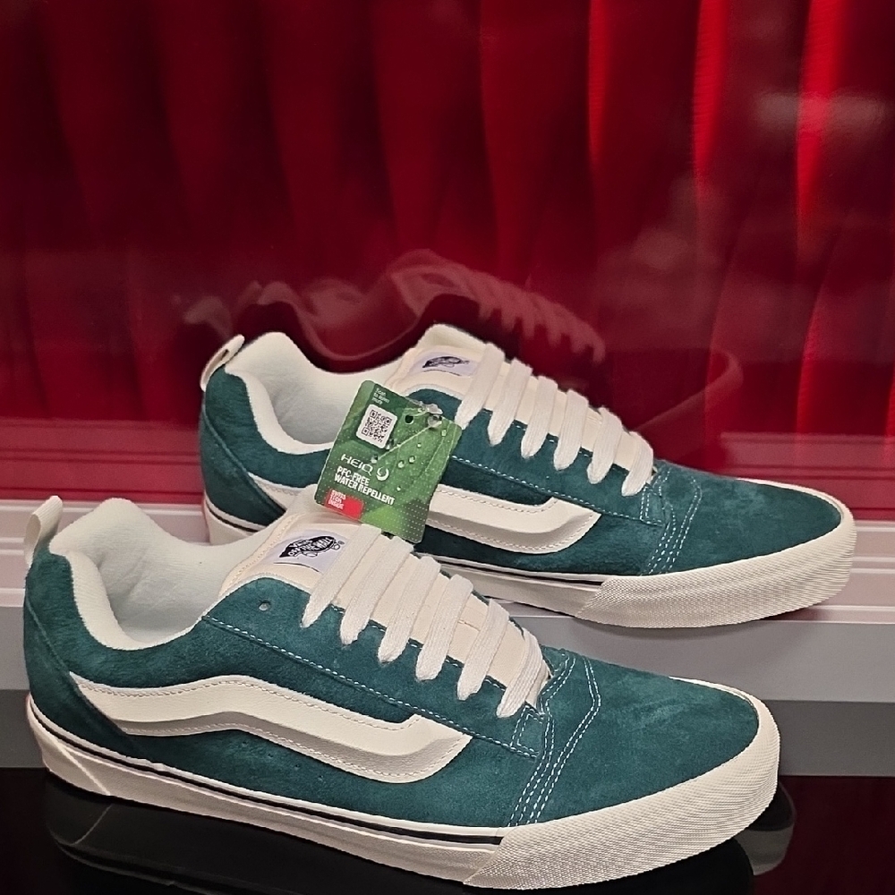 Vans Knu Skool Pig Suede Green Men’s Size 13 New with Box